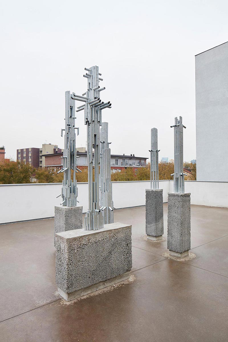 first floor installation view, terrace to build a fire, luca monterastelli solo show @ lia rumma gallery, milan
